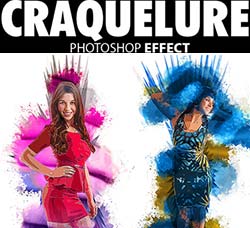 极品PS动作－水墨艺术：Craquelure Photo Effect